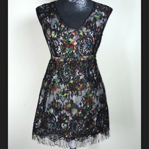 Petticoat Alley Tops - Petticoat Alley Lace Fringe Tank Top Shirt Dress